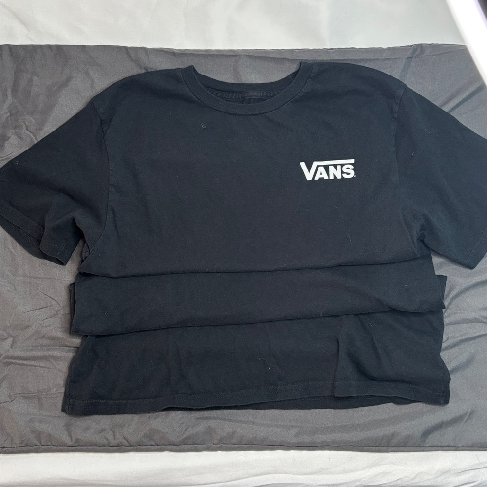 Vans Black Long Sleeve Glow In The Dark. Black Logo Short Sleeve& Vans Crew 🧦 - Picture 7 of 13